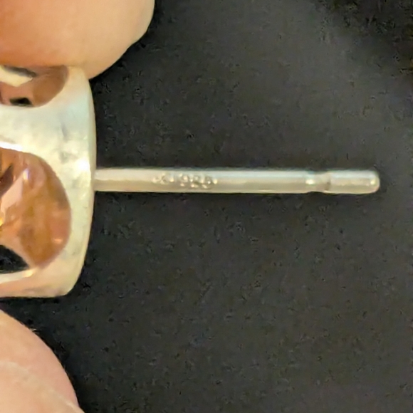 🆕 Pink Simulated Topaz CZ Earrings 925 Sterling Silver Earrings - Picture 4 of 9